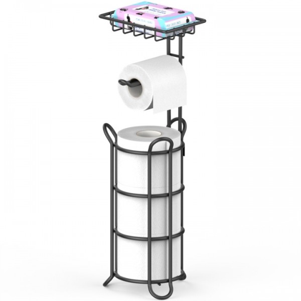 stusgo Upgraded Toilet Paper Holder Free Standing,...