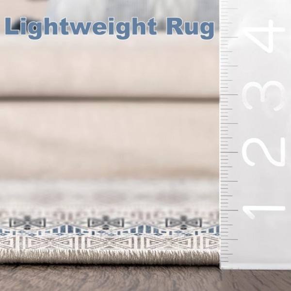 stusgo 200x300cm Vintage Carpet Mat for Bedroom Kitchen Living Room, Non-Slip Washable Rugs Vintage Carpet Mat Indoor Rugs Modern Soft Abstract Rugs Home Decor