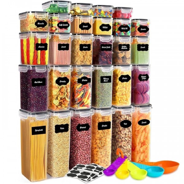 stusgo 28 Pack Airtight Food Storage Containers wi...