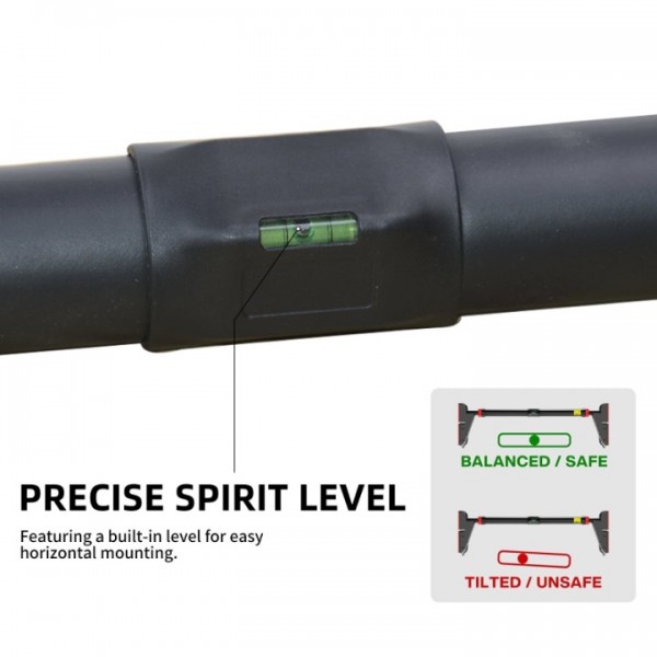 stusgo Pull up Bar for Doorway,Home Indoor Chin Up Bar with No Screws, No Punching Adjustable Width Pull up Bar[76-95cm], Maximum Load Capacity 250kg.