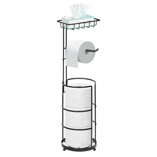 stusgo Free Standing Toilet Paper Holder with Stor...