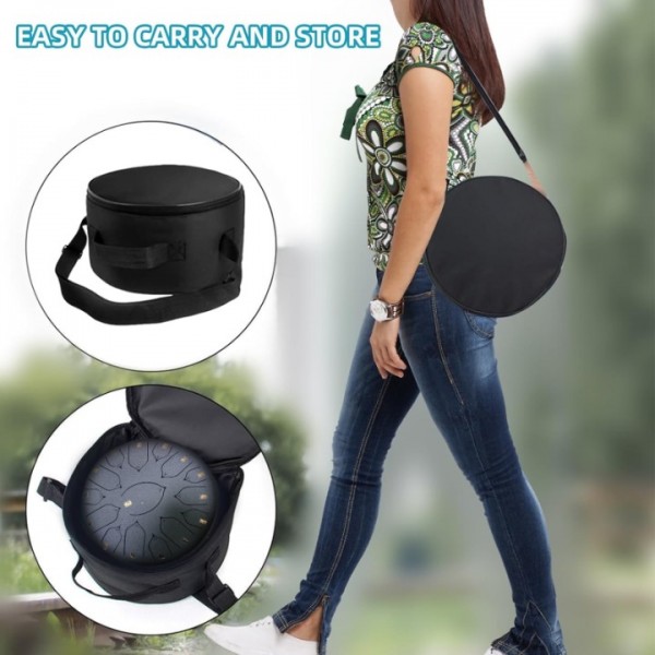 stusgo Steel Tounge Drum 13 Inch 15 Notes,Handpan Drum for Kids & Adults for Outdoor & Indoor Use