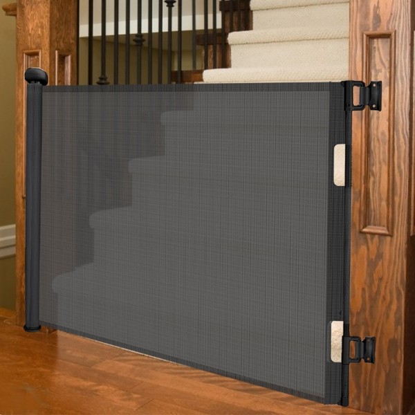 stusgo Durable Portable fence black Mesh Baby Gate...
