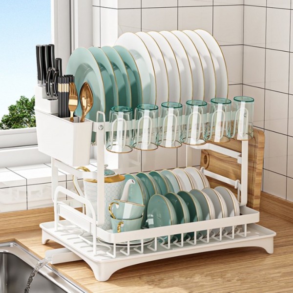 stusgo Foldable Over The Sink Dish Drying Rack wit...