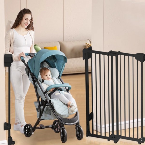 stusgo 29.33-43.9" Adjustable Width Baby Gate for Babies, Elders and Pets,Height 29.1 In (Black)