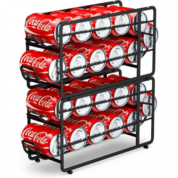 2 Pack Stackable Beverage Soda Can Dispenser Organ...