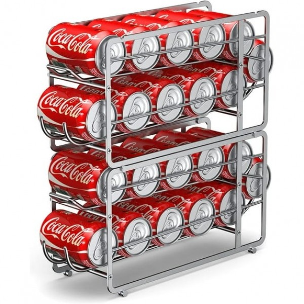 2 Pack Stackable Beverage Soda Can Dispenser Organ...