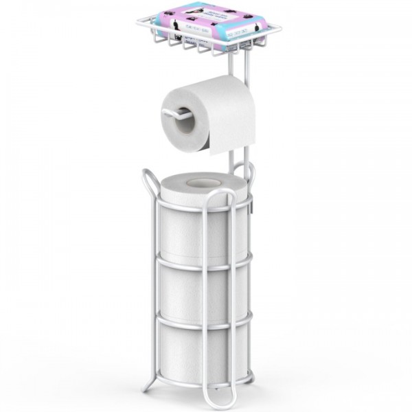 stusgo Upgraded Toilet Paper Holder Free Standing,...