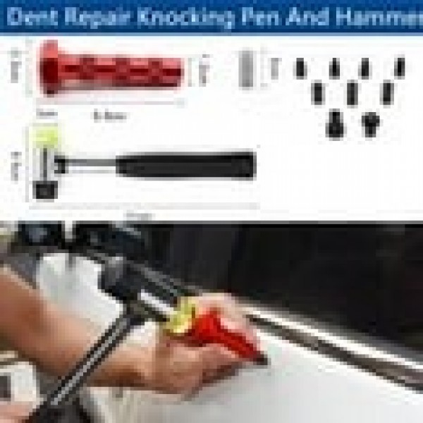 stusgo 99PCS Auto Dent Repair Kit,Paintless Dent Removal, Car Dent Repair Puller Dent Removal Kit with Dent Puller, Dent Kit Repair Slide Hammer, Glue Dent Puller,and Glue Gun for Dent Removal Tool