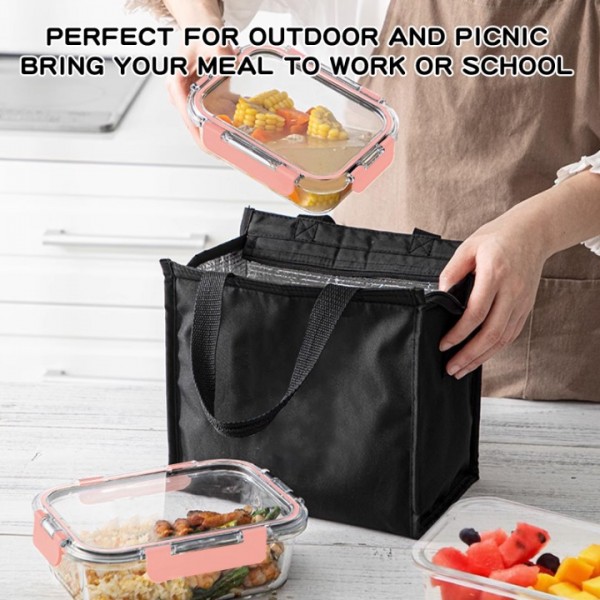 stusgo 24 Pack Glass Food Storage Containers with lids, Airtight Leak Glass Meal Prep Glass Containers, 3 Size Lunch Glass Containers, BPA Free,Reusable for Kitchen Organization (12Pcs Pink)