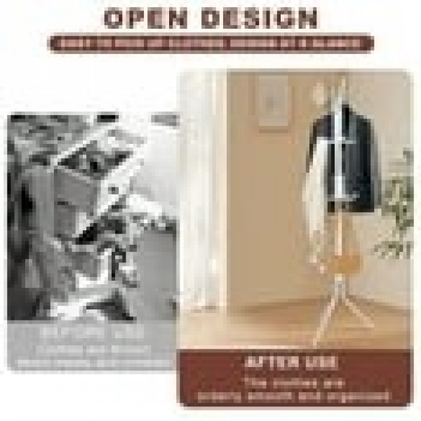 stusgo Heavy Duty Metal Standing Coat Rack, Modern Freestanding Multi-Hook Hanger for Jackets, Hats, Bags, Space Saving Sturdy Design(White)