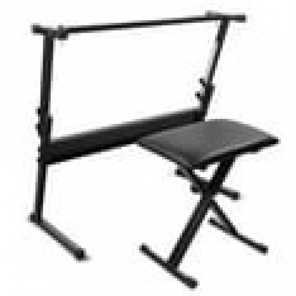 stusgo Z-shaped keyboard stand and bench, Adjustab...