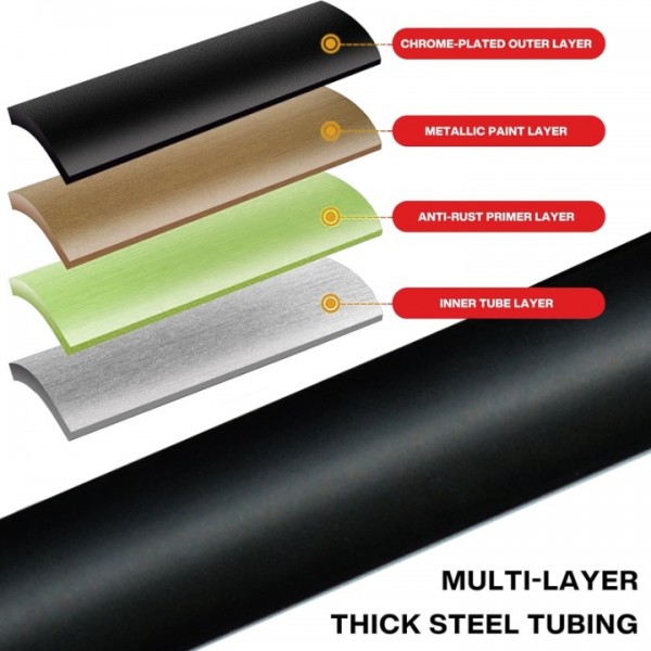 stusgo Pull up Bar for Doorway,Home Indoor Chin Up Bar with No Screws, No Punching Adjustable Width Pull up Bar[76-95cm], Maximum Load Capacity 250kg.