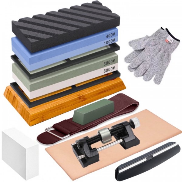 stusgo Knife Sharpening Stone Set - 2 Side Grit 40...